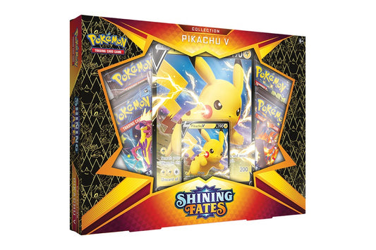Shining Fates Pikachu V Box! (4 Shining Fates Packs + Promo)