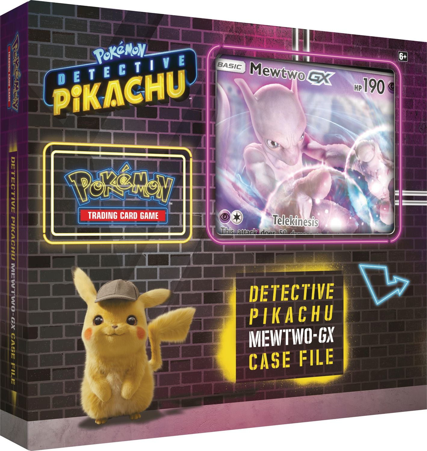 Detective Pikachu Case File Mewtwo GX (4 Detective Pikachu Packs, 1 Burning Shadows, 1 Sun and Moon)