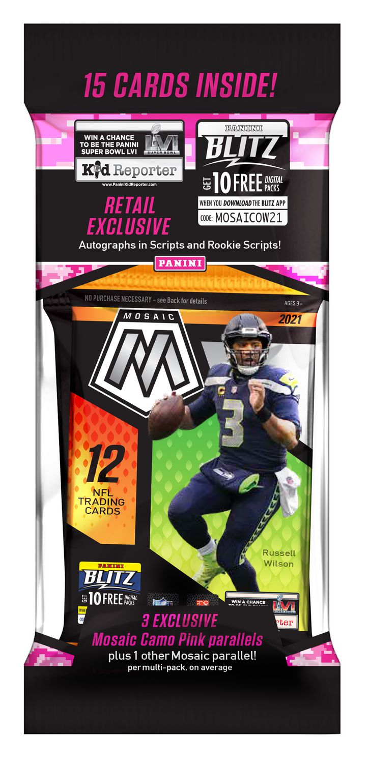 Panini Mosaic NFL Retail Exclusive Cello/Fat Pack