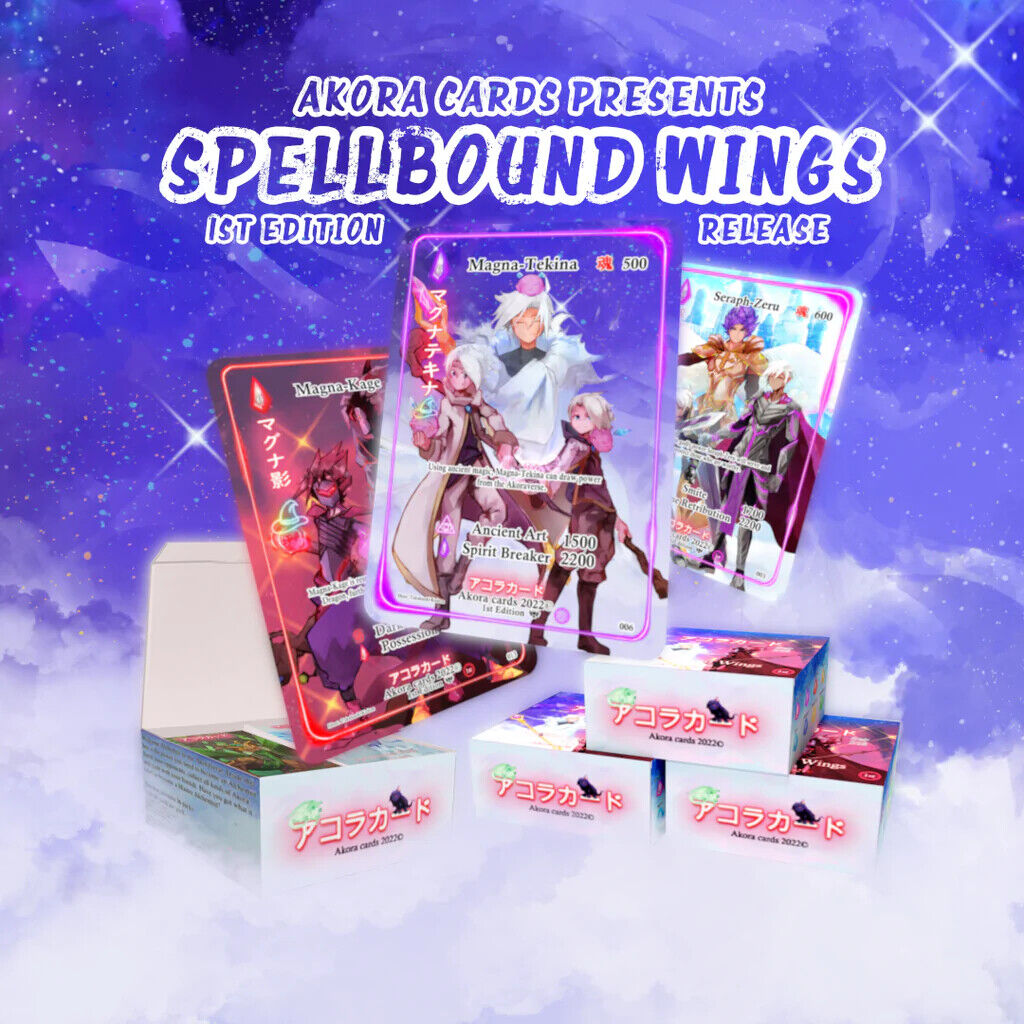 BRAND NEW!!! 1ST EDITION AKORA SPELLBOUND WINGS! (NEW TCG)
